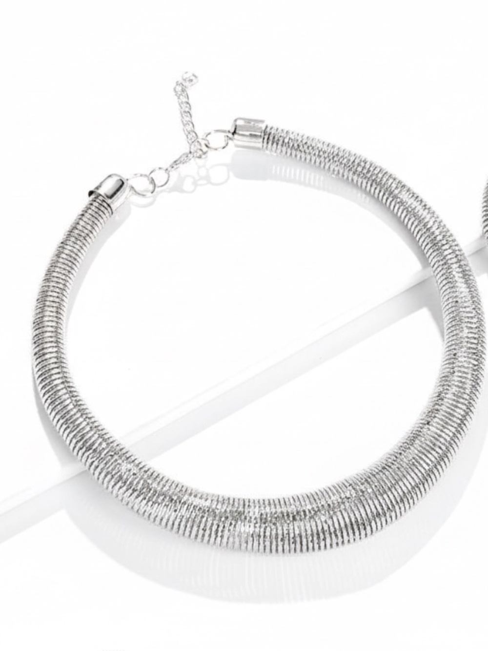 Womens Antique Silver Electroplated Necklace